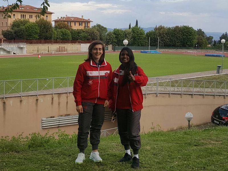 Anche due ragazze della Grifo Perugia tra i tedofori per la fiaccolata in onore di Santa Rita